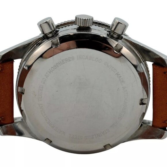 Vintage 1960's Paul Portinoux 39mm Mechanical 17J Chronograph Watch Valjoux 7736 - Picture 11 of 12